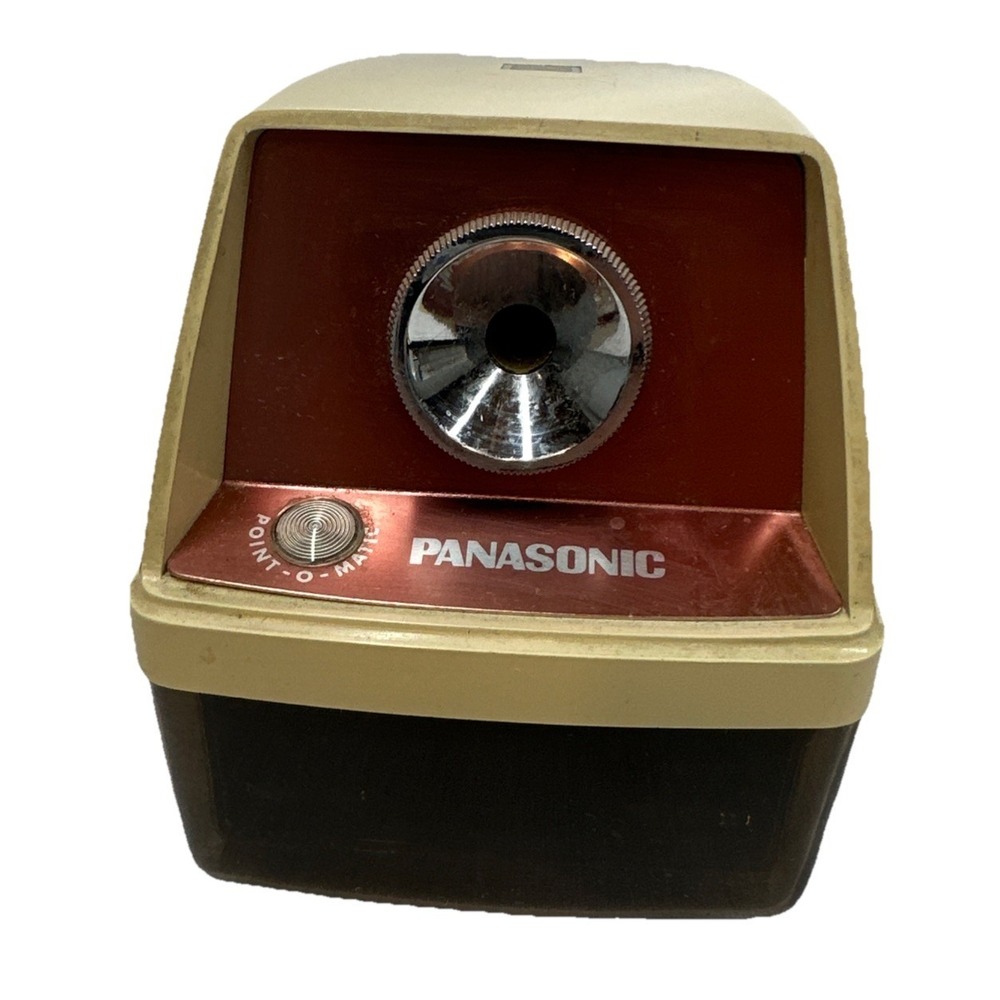Vintage Panasonic Electric Pencil Sharpener KP-8A Point O Matic Tested & Working